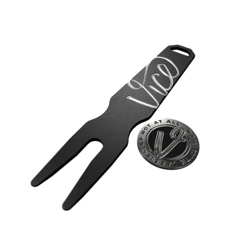 Vice Golf Gator Pitchgabel + Ballmarker-Set | Gunmetal von Vice