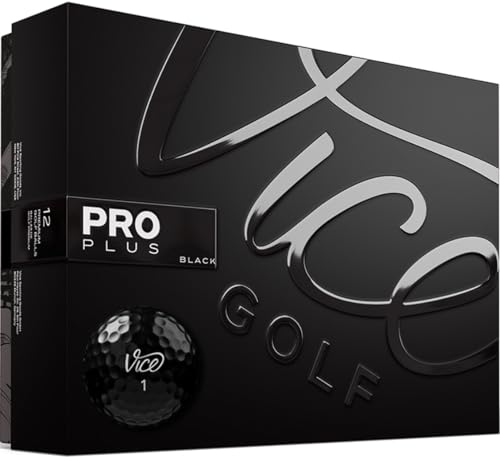Vice Golf Pro Plus Golfbälle, Limitierte Auflage, Schwarz von Vice Golf