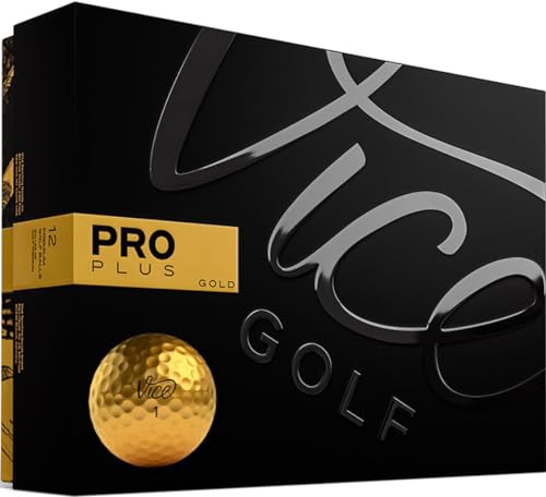 Vice Golf Limitierte Edition Pro Plus Golfbälle (Gold) von Vice Golf