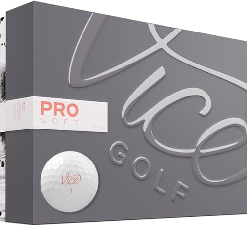 Vice Golf Pro Soft Hue Living Coral Golfbälle von Vice