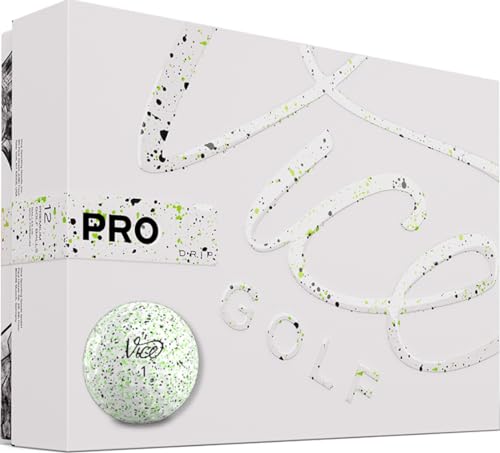 Vice Golf Pro Drip Lime 2020 | Eigenschaften: Drip Muster, Beeindruckende Farben, Premium Qualität | Profil: Für anspruchsvolle Golfer von Vice