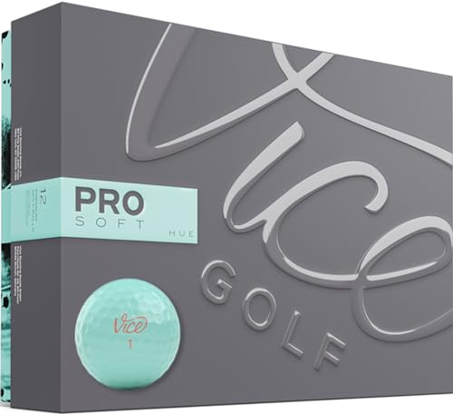 Vice Golf Pro Soft HUE Blue Light | 12 Golfbälle von Vice