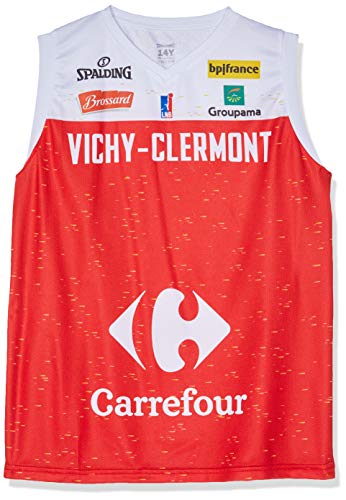 Vichy-Clermont Métropole Basket Unisex Kinder J.a Vichy-Clermont offizielles Trikot für den Außenbereich, 2019-2020 Basketball, rot, FR : XXS (Taille Fabricant : 6 ans) von Vichy-Clermont Métropole Basket