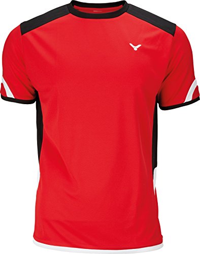 VICTOR Herren Function 6737 T-Shirt, Rot, 164 von VICTOR