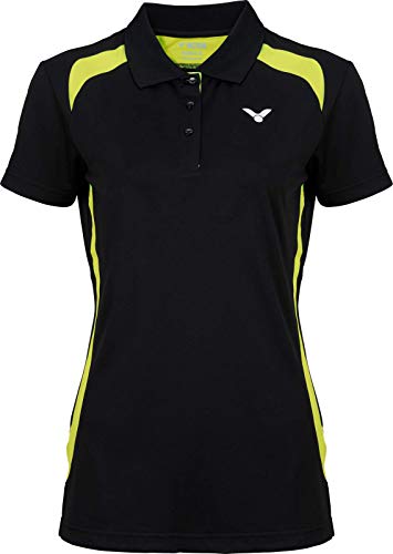 Victor Damen Polo Function Badmintonshirt, Black, 40 von VICTOR