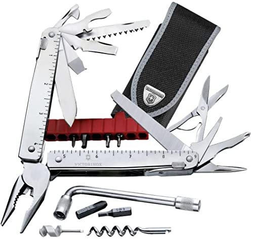 Victorinox, Multifunktionstool, Swiss Tool X Plus, Taschen Werkzeug, 38 Funktionen, Kombi-Spitzzange , Feststellklinge von Victorinox