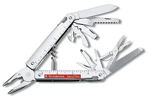 Victorinox, Swiss Tool X Plus Ratchet, Multitool, Taschen Werkzeug, 40 Funktionen, Kombi-Spitzzange , Feststellklinge von Victorinox