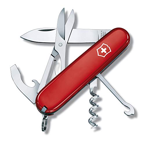 Victorinox Schweizer Taschenmesser Compact, Swiss Army Knife, Multitool-Werkzeug, 15 Funktionen, Klinge, Mini-Schraubendreher, Kapselheber von Victorinox