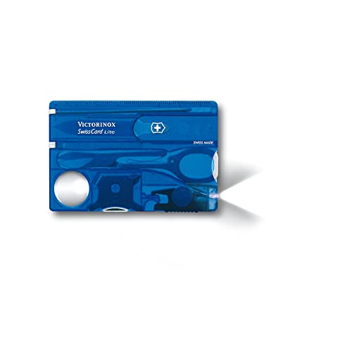 Victorinox, Schweizer Taschenmesser, Swiss Card Lite, Multitool, 13 Funktionen, Spitzklinge, gerade, Schraubendreher 5 mm, Schere von Victorinox