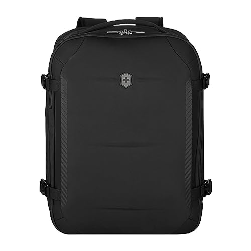 Victorinox Crosslight Boarding Bag, 15.6" Laptop Rucksack, Erweiterbar, Damen/Herren, 22 x 39 x 53 cm, Schwarz von Victorinox