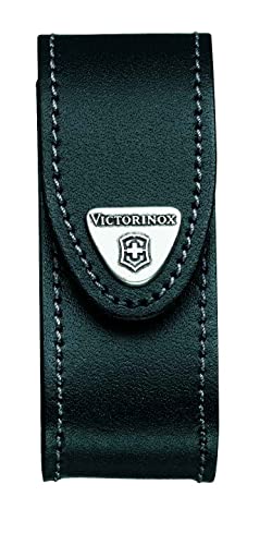 Victorinox Drehclip-Gürteletui, Taschenmesser Etui, Messertasche für Gürtel, Leder, schwarz von Victorinox