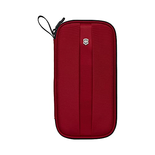Victorinox Reisemappe mit RFID-Schutz, Dokumentmappe für Reisen, Damen/Herren, 3 x 13 x 26 cm, Rot von Victorinox