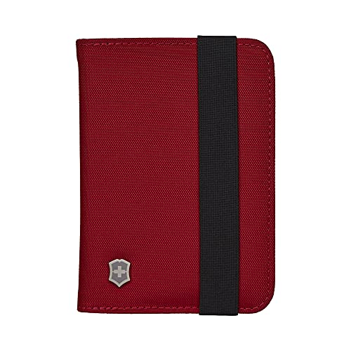 Victorinox Ausweismappe mit RFID-Schutz, Reise-Accessoire mit Sicherheitsverschluss, Damen/Herren, 1 x 10 x 14 cm, Rot von Victorinox