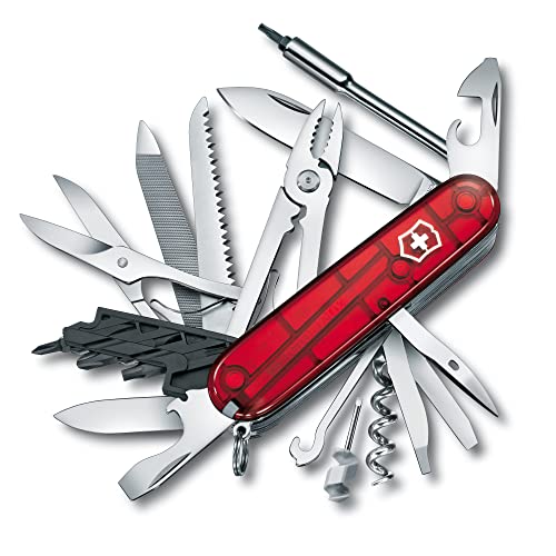 Victorinox Schweizer Taschenmesser Gross, Cyber Tool L, Swiss Army Knife, Multitool, 39 Funktionen, Klinge, Korkenzieher, Mini-Schraubendreher 1.5 mm von Victorinox
