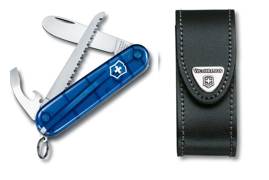 Victorinox Taschenmesser My First Victorinox transparent blau inkl. Etui, My First Victorinox transparent blau inkl. Etui von Victorinox