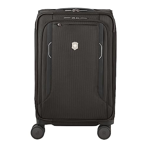 VICTORINOX Werks 6.0 2 - Wheel Softside Frequent Flyer Carry-On, Handgepäck-Tasche, leicht, Damen/Herren, 23 x 35 x 55 cm, 40 l, Erweiterbar, Schwarz von Victorinox