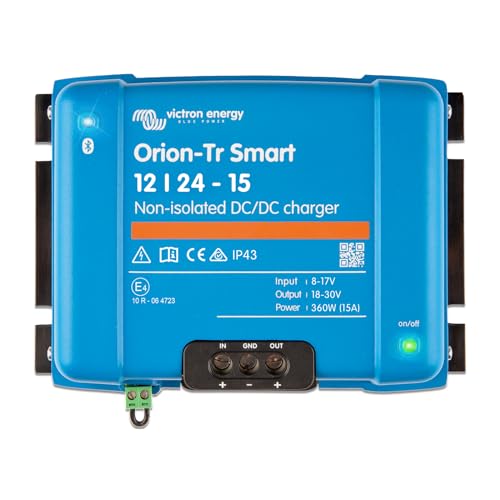 Victron Energy Orion-Tr Smart 12/24-Volt 15 Amp 360-Watt DC-DC Ladebooster, Nicht isoliert (Bluetooth) von Victron Energy