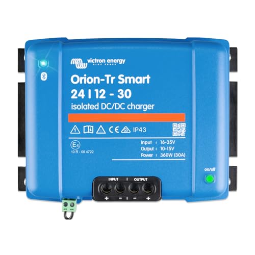 Victron Energy Orion-Tr Smart 24/12-Volt 30 Amp 360-Watt DC-DC Ladebooster, Isoliert (Bluetooth) von Victron Energy