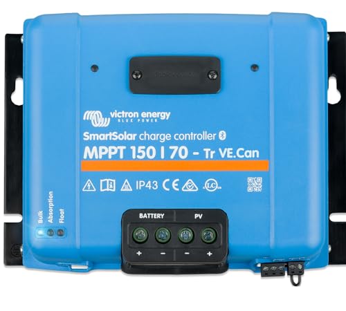 Victron Energy SmartSolar MPPT Tr VE.Can 150V 70 Amp 12/24/36/48-Volt Solar Laderegler (Bluetooth) von Victron Energy