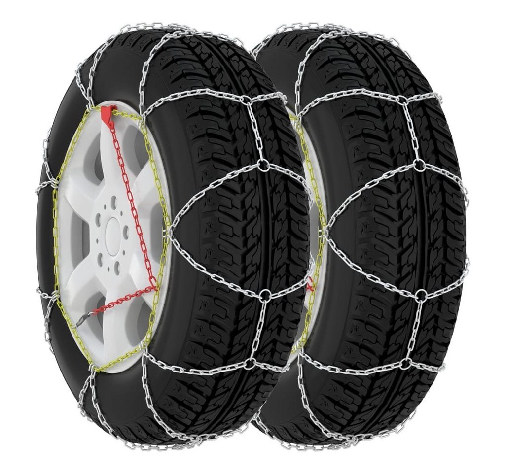 vidaXL Protektoren-Set Schneeketten für Autoreifen 2 Stk. 16 mm SUV 4x4 Größe 390 (2-tlg) von Vidaxl