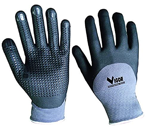 Vigor Handschuhe Transp, Nitril-Punkte CE2 von Vigor