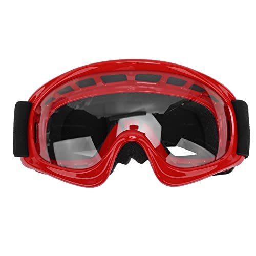 Vikye Dirt-Bike-Brille, UV-Schutz, Dirt-Bike-Brille, Motorradbrille, Motocross-Brille für Outdoor-Radfahren (Rot) von Vikye