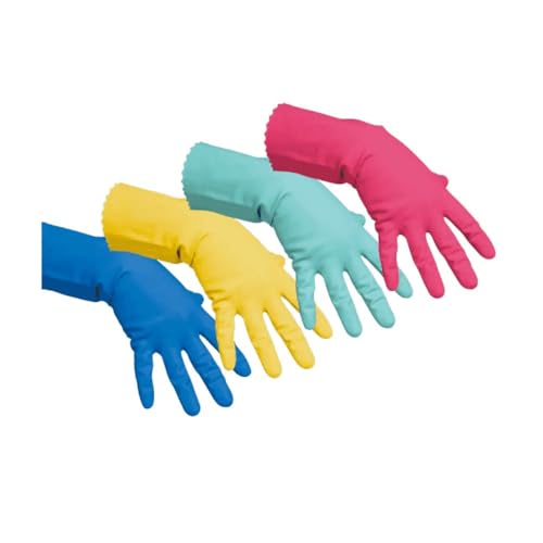 Vileda Handschuhe Multipurpose Der Feine Naturlatex blau Größe M von Vileda
