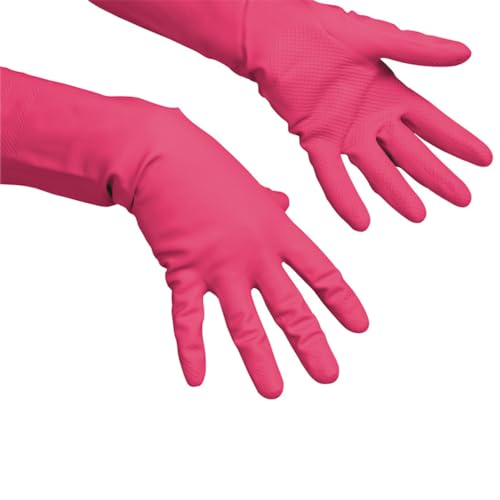 Vileda Handschuhe Multipurpose Der Feine Naturlatex rot Größe S von Vileda