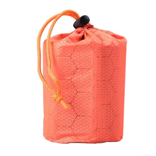 Camping-Schlafsack, Aufbewahrungstasche, wasserdichter Kompressionssack, große wiederverwendbare Tasche (Orange) von Vilgftyiet