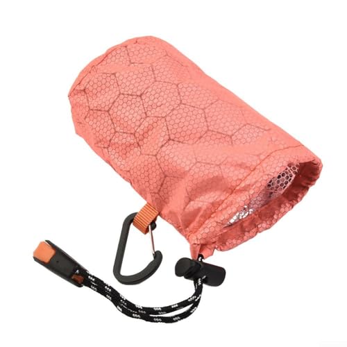 Tragbare Outdoor-Schlaf-Aufbewahrungstasche, einfach zu tragen, wasserdichter Stoff (Orange) von Vilgftyiet
