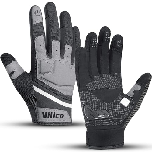 Vilico Motorradhandschuhe Sommer, Motorrad Handschuhe Herr Damen Touchscreen, Taktische Handschuhe für Airsoft Motocross Fahrrad von Vilico