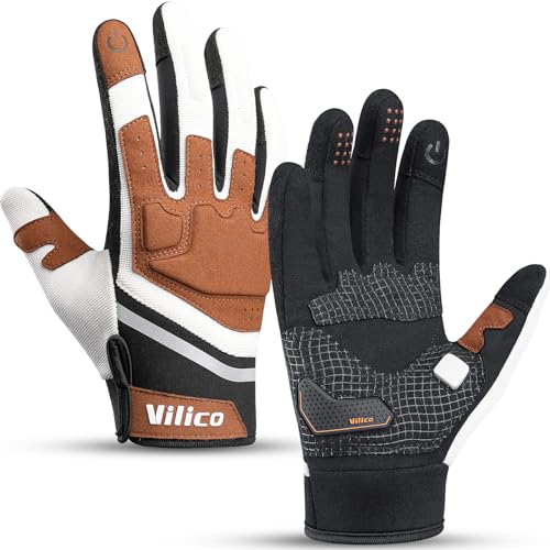 Vilico Motorradhandschuhe Sommer, Motorrad Handschuhe Herr Damen Touchscreen, Taktische Handschuhe für Airsoft Motocross Fahrrad von Vilico