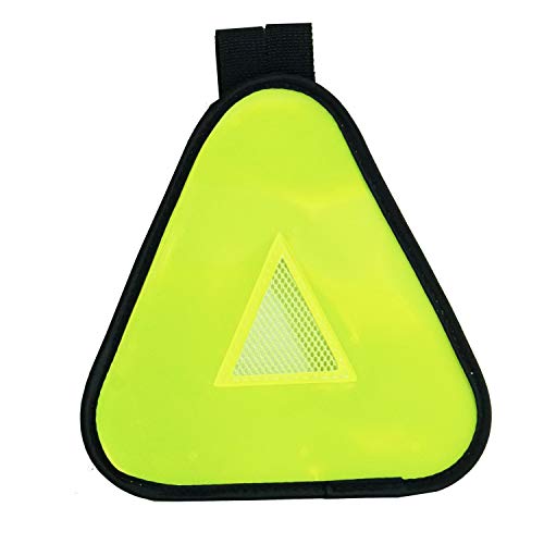 Vincita Reflektierendes Ertragssymbol mit Klettverschluss – hohe Sichtbarkeit für Sicherheit bei Nacht – Sicherheitsreflektor für Fahrradträger – reflektierendes Fahrradzubehör (grün) von Vincita