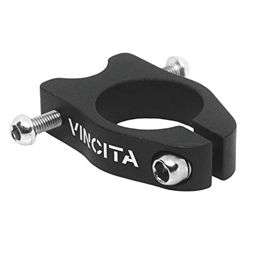 Vincita Sattelstützenklemme für Gepäckträgermontage – geeignet mit Sattelstützendurchmesser 27,2 mm (Sattelstützenrohr 31,8 mm) – leicht – Mountainbike, Rennrad, Faltrad. von Vincita