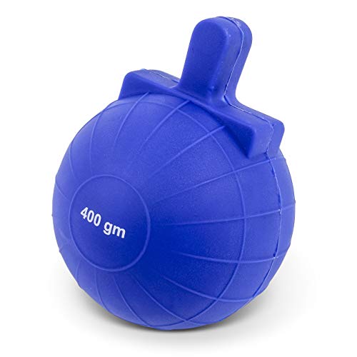 Vinex Speerwurfball/Nockenball 400 Gramm für Speerwurftraining/blau von Vinex