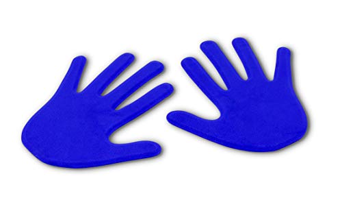 Vinex Paar Bodenmarkierungen in Handform - blau von Vinex