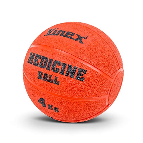 Vinex Robuster Gummimedizinball - 4 kg - rot von Vinex