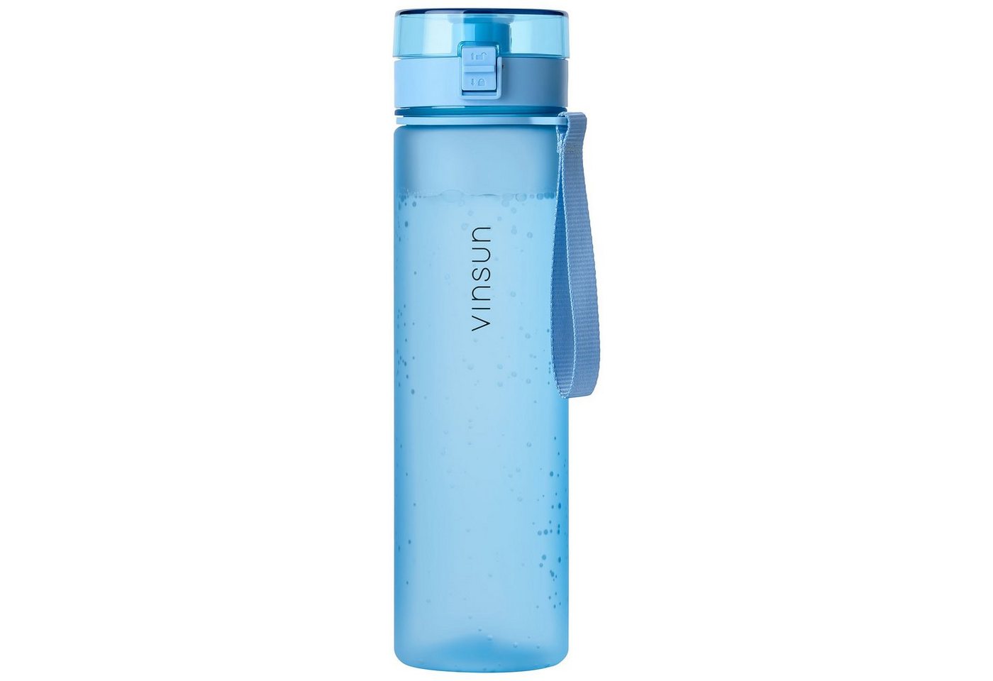 Vinsun Trinkflasche Trinkflasche 1L, Kohlensäure geeignet, auslaufsicher - Hell Blau, BPA frei, Geruchs- und Geschmacksneutral, Kohlensäure, auslaufsicher von Vinsun
