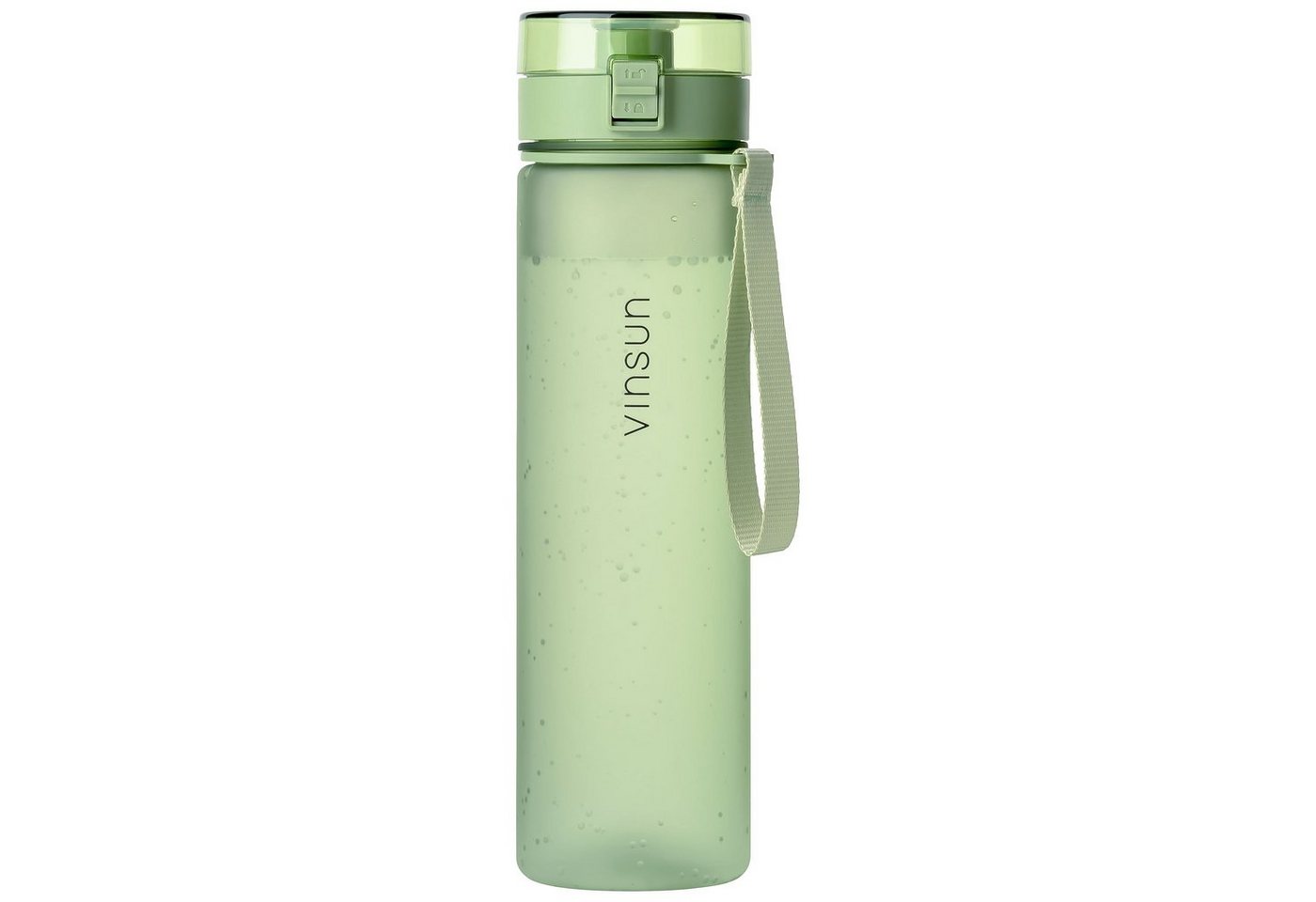 Vinsun Trinkflasche Trinkflasche 1L, Kohlensäure geeignet, auslaufsicher - Hell Grün, BPA frei, Geruchs- und Geschmacksneutral, Kohlensäure, auslaufsicher von Vinsun