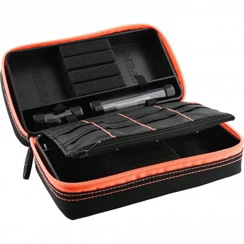 Plazma Pro Orange, Schwarz Orange, Storage Dartcase für 6 Darts montiert von Viper