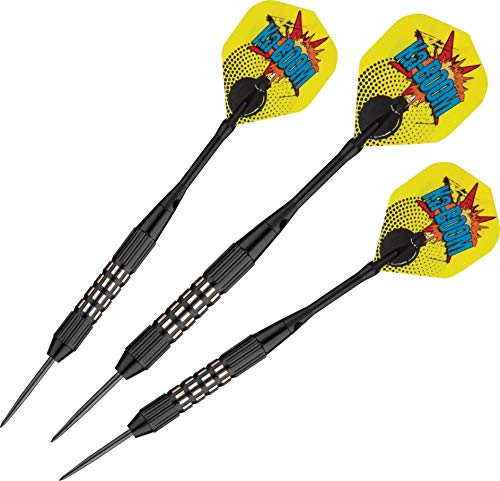 Viper Comix Steel Tip Darts: Ka-BOOM (Black), 22 Grams von Viper by GLD Products