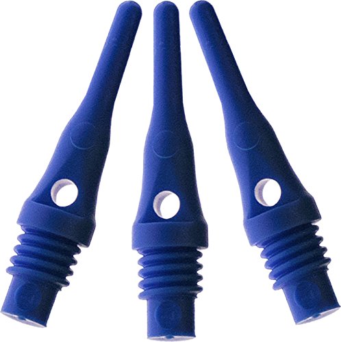 Viper Dart Zubehör: Tufflex S.S. (Super Short) 2BA Gewinde Soft Tip Dart Points, Blau, 1000 Stück von Viper