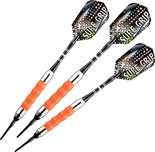 Viper Uni – Erwachsene 20-0003-18 Sure Grip Dartpfeile mit weicher Spitze, 18 g, Orange/Abendrot im Zickzackmuster (Sunset Chevron), Grams von Viper