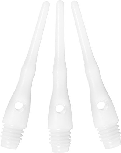 Viper by GLD Products Unisex-Erwachsene, weiß, Viper Dart Zubehör: Tufflex III 2BA Gewinde Soft Tip Dartspitzen, 1000 Stück, 1000 Pack von Viper