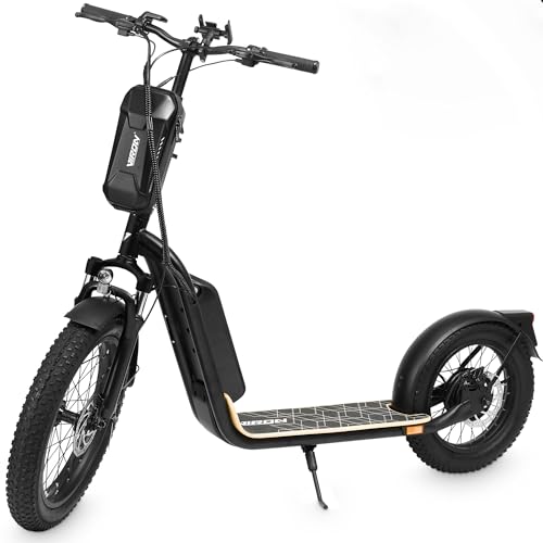 Elektro Scooter mit Straßenzulassung ABE E-Scooter Elektroroller eKFV Zulassung Faltbar Roller EScooter - schwarz (schwarz) von Viron