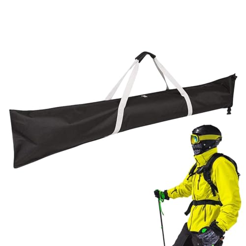 Skitasche für Ski & Stöcke | Skigepäcktasche, verstellbare Skitasche, robuste wasserdichte Skitasche mit Griff, Skitasche für Skireisen, einzelne Ski-Tragetasche, schützende Skiausrüstungstasche von Virtcooy