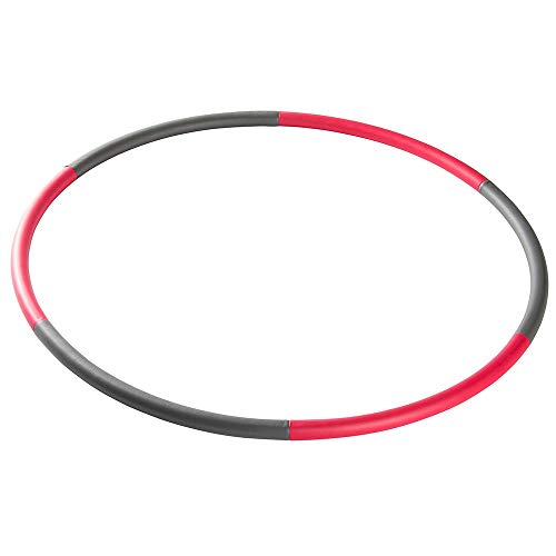 VirtuFit Fitness Hula-Hoop - Reifen - 0,74 kg - Rot/Grau von VirtuFit