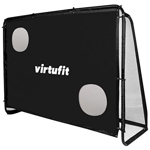 Virtufit Football Goal Pro mit Target Wall - Kinder Fußballtor - 220 x 170 cm von VirtuFit