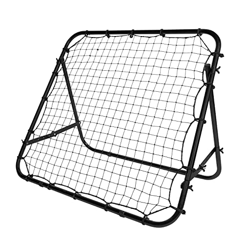 VirtuFit Verstellbarer Fußball Rebounder - Kickback - Tchoukball - 100 x 100 cm - Fußballtor Trainingszubehör von VirtuFit