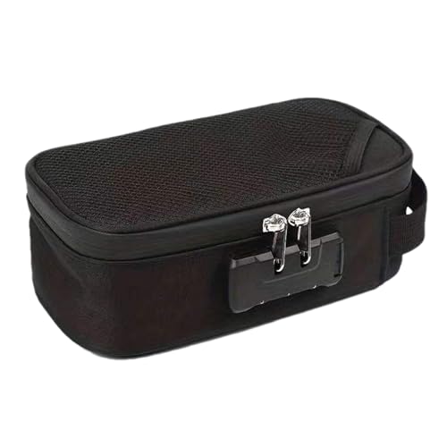 Abschließbarer Geruchsbeweis Organizer -Tasche - Tragbarer Reisedokumenthalter, Sichere Aufbewahrungstasche | Airdight-Dateikoffer Für Bargeld, Karten, Reisepass, Schecks, Mehrzweck-Anti-Odor-Beutel F von Vitsrisea